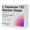 L-Тироксин 150 Берлин Хеми табл. 150 мкг №100, Берлин-Хеми АГ/Менарини Групп